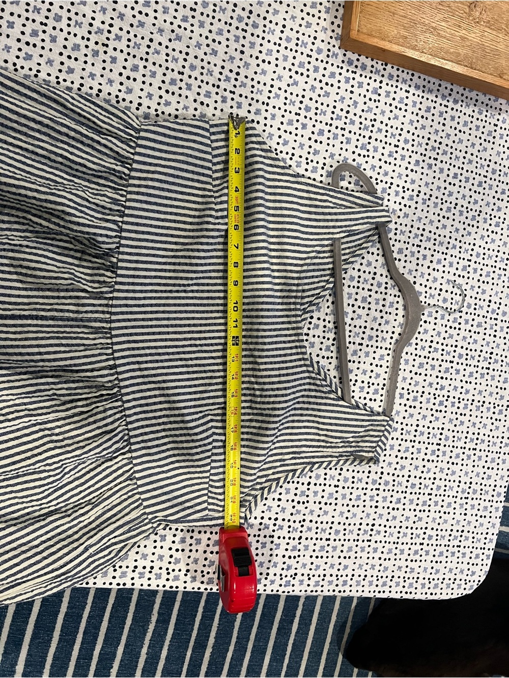 NWT Lucy & Yak Navy and White Striped Sleeveless Linen Jumpsuit - Picture 7 of 7